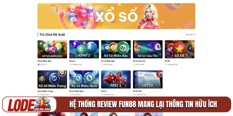 Đánh giá review Fun88 và không gian giải trí xổ số đỉnh cao 1 Hệ thống review Fun88 mang lại thông tin hữu ích