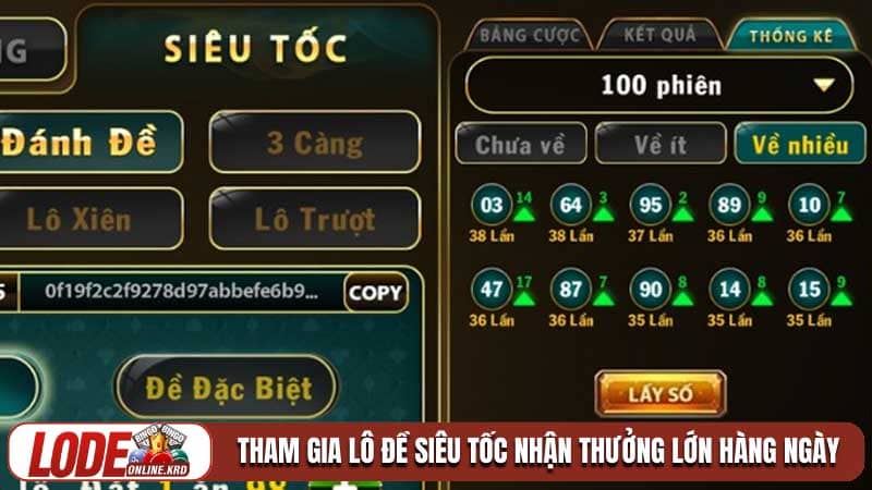 Lô đề siêu tốc - Xu hướng giải trí hiện đại và an toàn 1 Tham gia lô đề siêu tốc nhận thưởng lớn hàng ngày